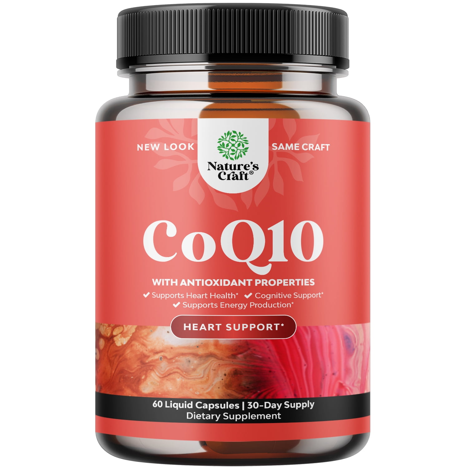 Nature's Craft CoQ10 Coenzyme Q10 200mg per serving Supplement to