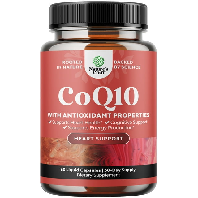 Is Coq10 Good For The Liver Nature's Craft CoQ10 Coenzyme Q10 200mg - Heart Health, Energy, Anti