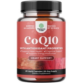 Natures Craft CoQ10 200mg Liquid Capsules, Heart Health and Energy Supplement, 60 Count