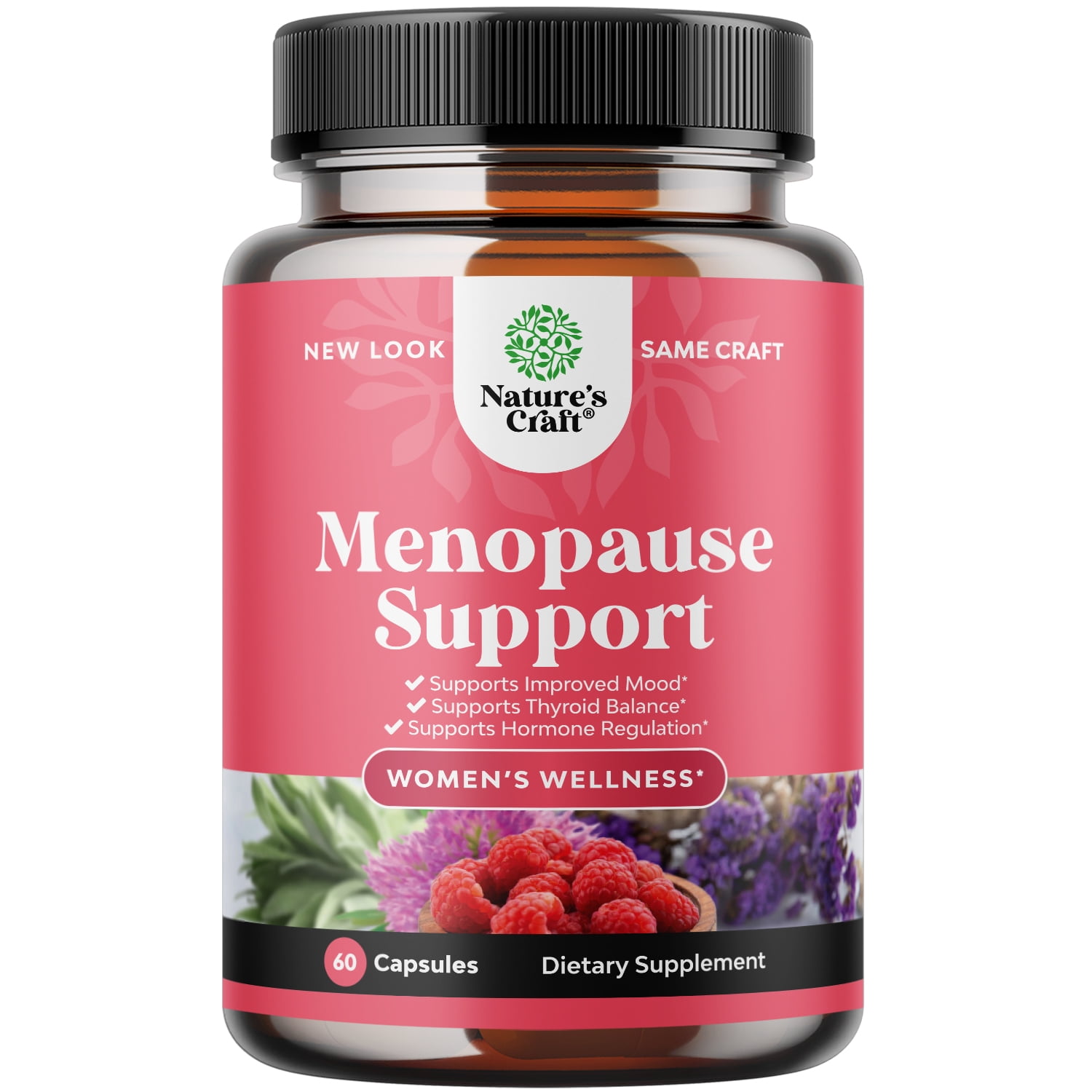 Nature's Craft Herbal Menopause Supplement With Black Cohosh Natural