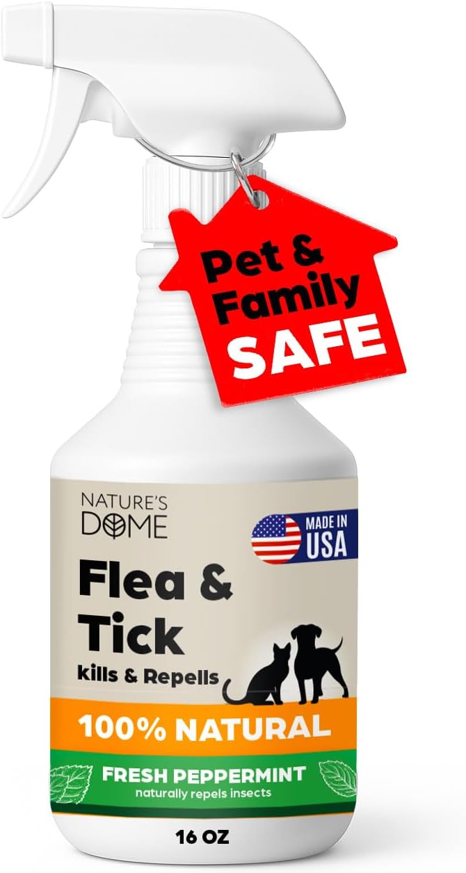 Picture of Nature’s Dome Peppermint Flea & Tick Spray – 16 oz – Kills & Repels ...
