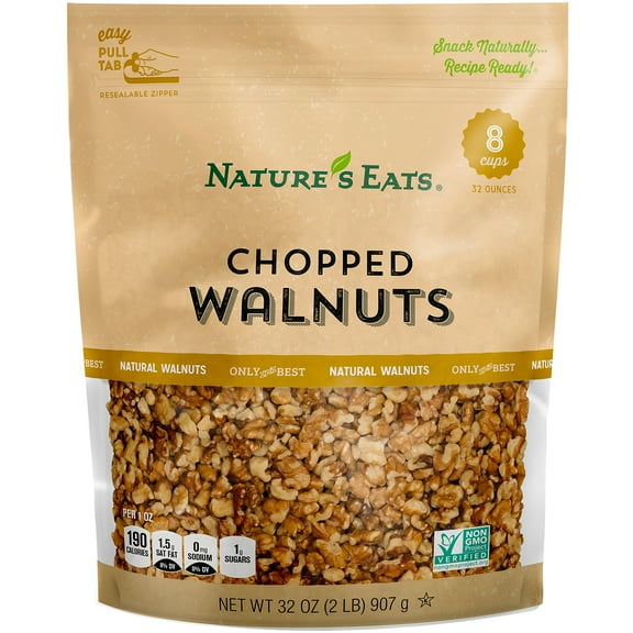 Nature's Eats Chopped Walnut, GGA1 32 Ounce