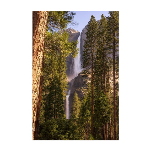Nature's Elegance Falls - California Photography Unframed Wall Art Print 5 x 7 inches
