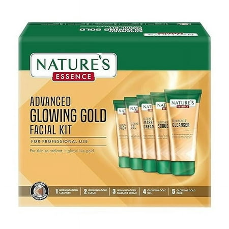 Nature's Essence Glowing Gold Facial Kit, 500 grams (5X100 grams)