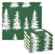 Natures Evergreens 6 Pack Kitchen Cleaning Cloths 11 x 11, Super Absorbent, Soft Double Layer Plush for Dish and Surface Cleaning