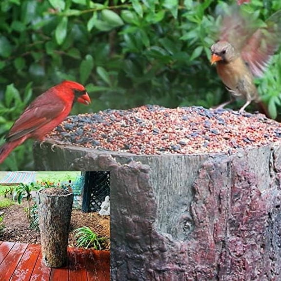 Nature's Feast Wild Bird, Squirrel & Critter Feeder. Tree Stand Buffet for Nature Lovers. Woodland Farmhouse Large Patio & Garden Platform.$$Garden & Patio