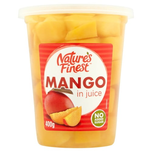 Nature's Finest Mango Chunks In Juice 400g, British Import (Pack of 3)