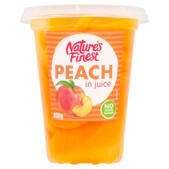 Nature's Finest Peach In Juice 400G, Imported from Britain