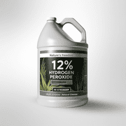 Nature s Freedom 12% Hydrogen Peroxide Concentrate 4X Powerful Multi-Purpose Cleaner for Home, Laundry, Kitchen, Bath, Garden & Water Treatment - 1 Pack