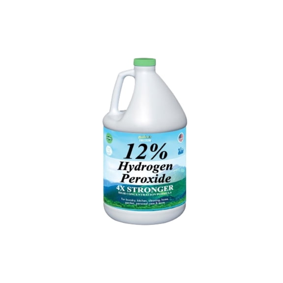 Nature's Freedom 12 Percent Hydrogen Peroxide Cleaning Solution, Food Grade, Multipurpose Household Cleaner, 3 Gallons