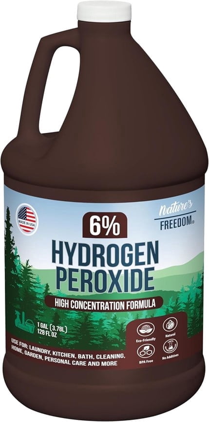 Nature's Freedom 6 Percent Hydrogen Peroxide Cleaning Solution, Food ...