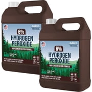 Natures Freedom 6% Hydrogen Peroxide Concentrate, Food Grade Household Cleaner, H2O2 and Purified Water Only, 2 Pack, 2.5 Gallons Each