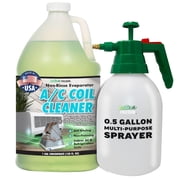 Natures Freedom Indoor AC Coil Cleaner with Pump Sprayer, 1 Gallon, No-Rinse Evaporator Coil Cleaning Solution for HVAC Systems