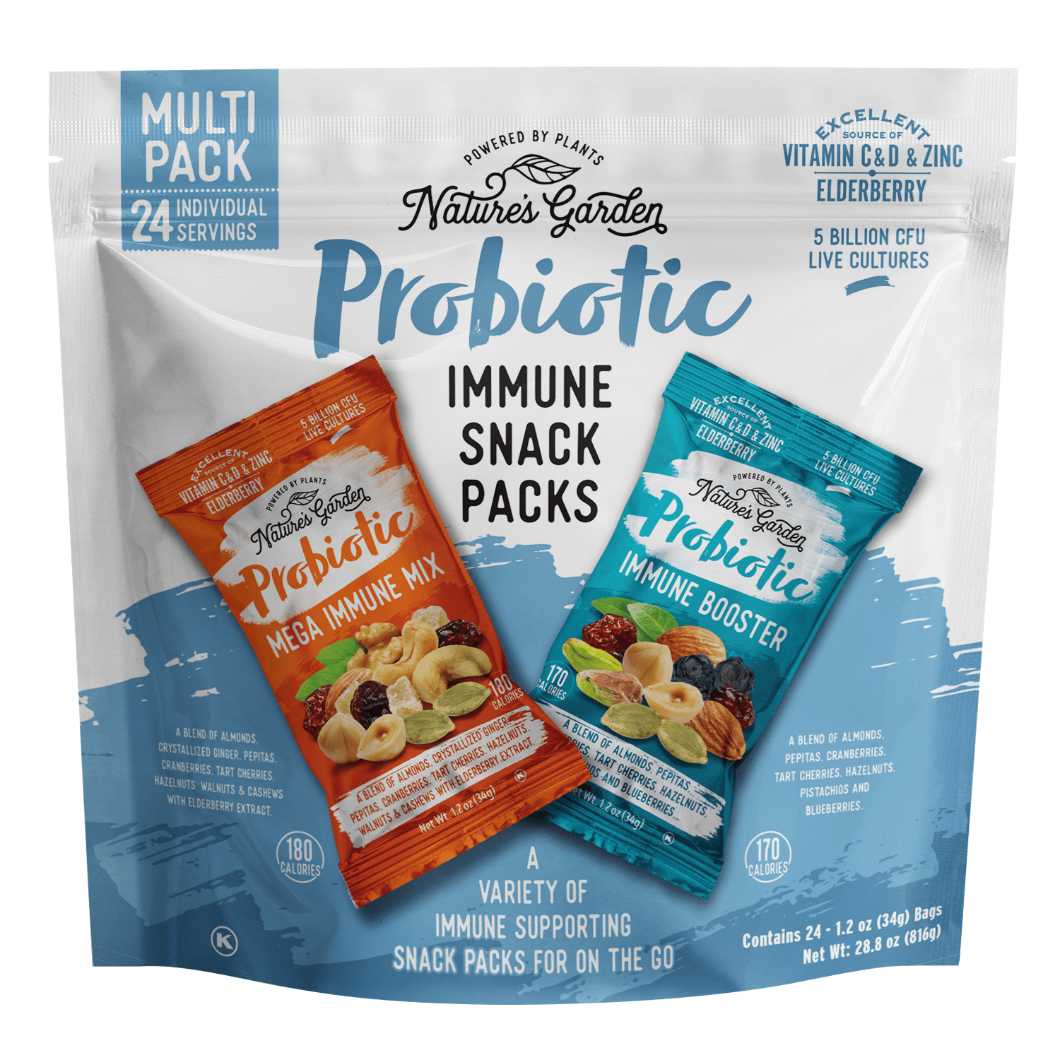 Nature's Garden Immune Snack Packs 1.2 oz. (Pack of 24)