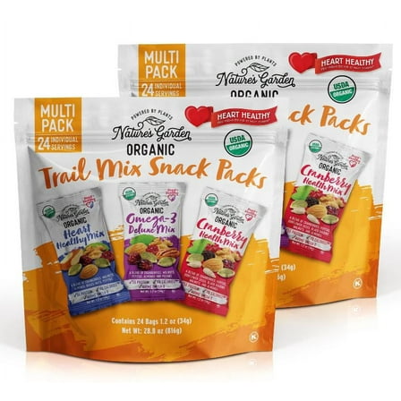 Nature's Garden Organic Trail Mix Snack Packs