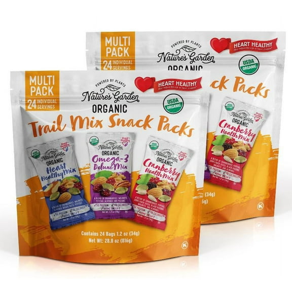 Nature's Garden Organic Trail Mix Snack Packs