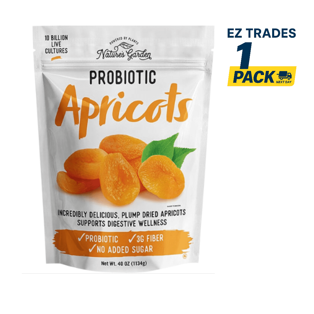Nature's Garden Probiotic Apricots, 40 oz - Probiotic Apricots, Dried Fruit, Healthy Snack, 40 oz Bag