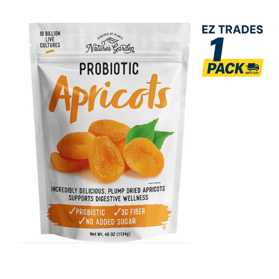 Nature's Garden Probiotic Apricots, 40 oz - Probiotic Apricots, Dried Fruit, Healthy Snack, 40 oz Bag