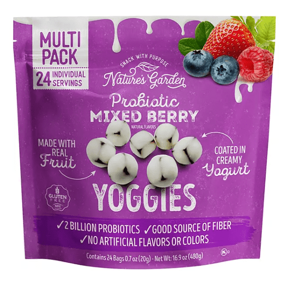 Nature's Garden Probiotic Mixed Berry Yoggies 0.7 oz., 24 pk.