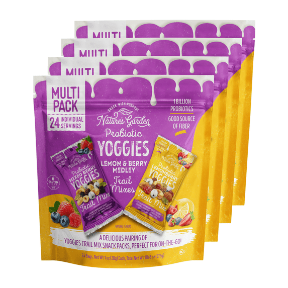 Nature's Garden Probiotic Yoggies Trail Mix Snack Packs 24oz (1oz x 24 ...
