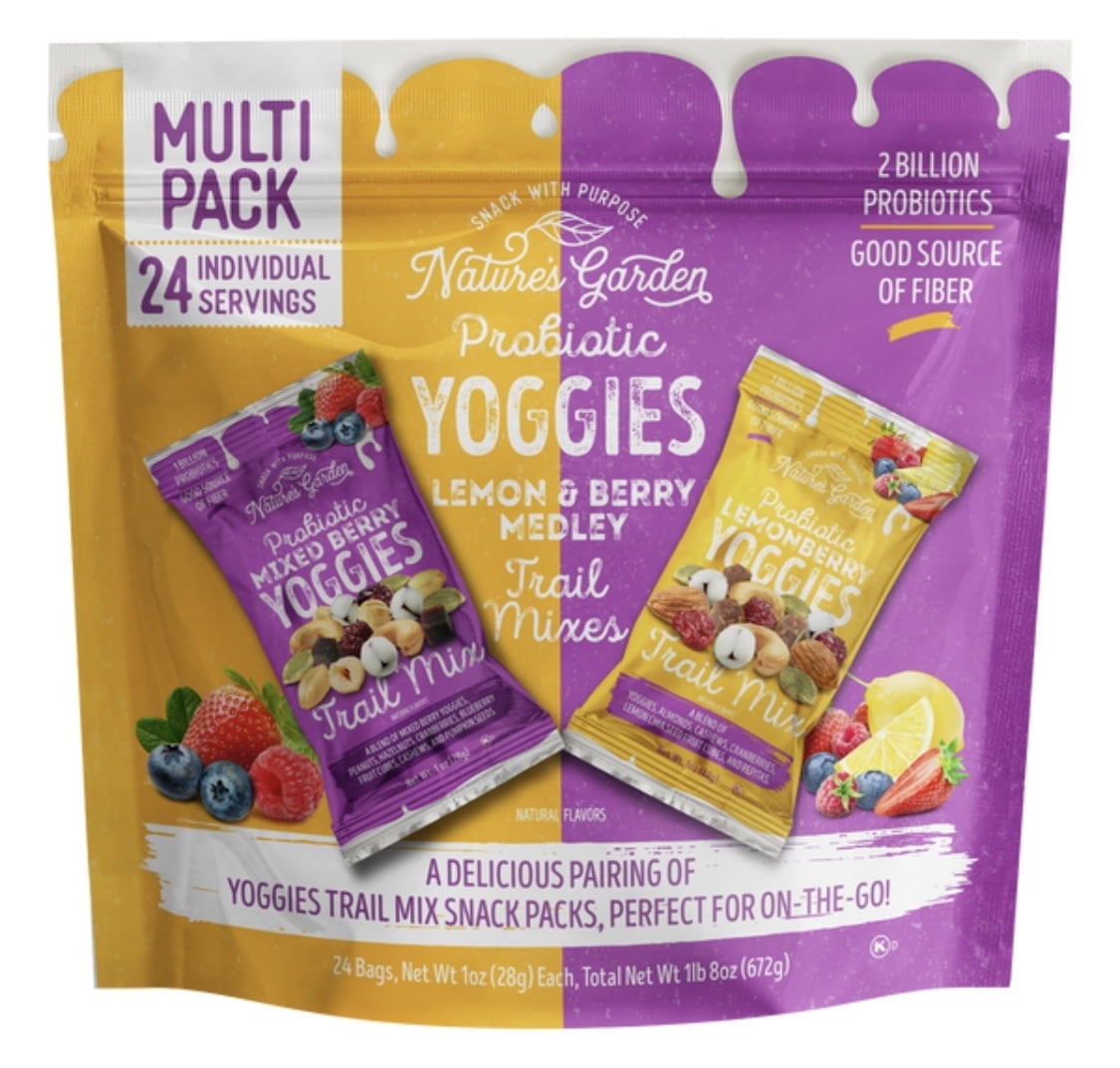 Nature's Garden, Probiotic Yoggies Trail Mix, 1 oz, Variety Pack
