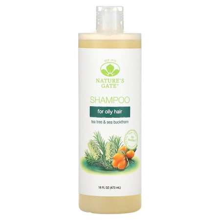 Nature's Gate Tea Tree Calming Shampoo for Irritated, Flaky Scalp 18 Oz