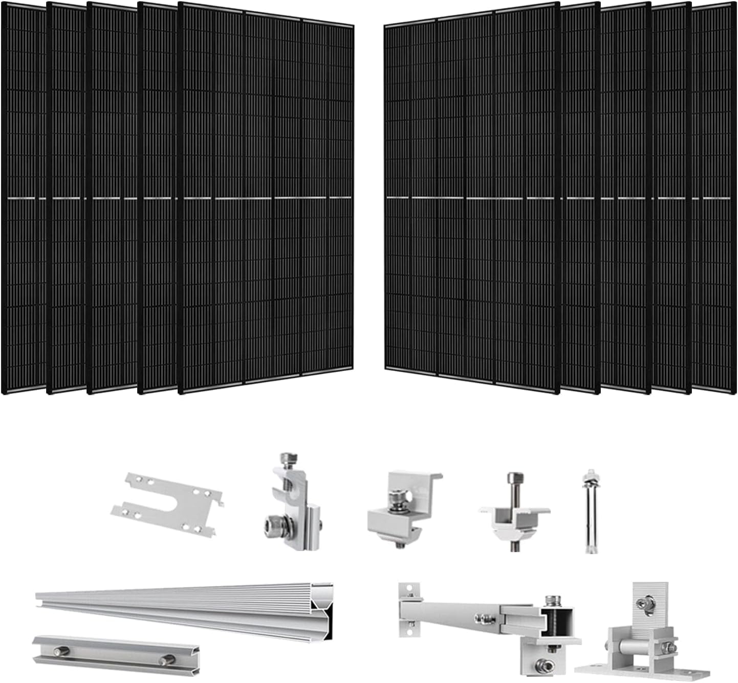 Nature's Generator 10 Packs 410W Solar Panel with Solar Panel Mount ...