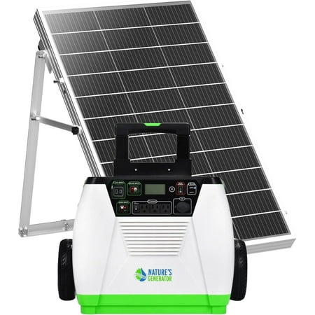 Nature's Generator Gold System Portable Generator with Solar Power Panel