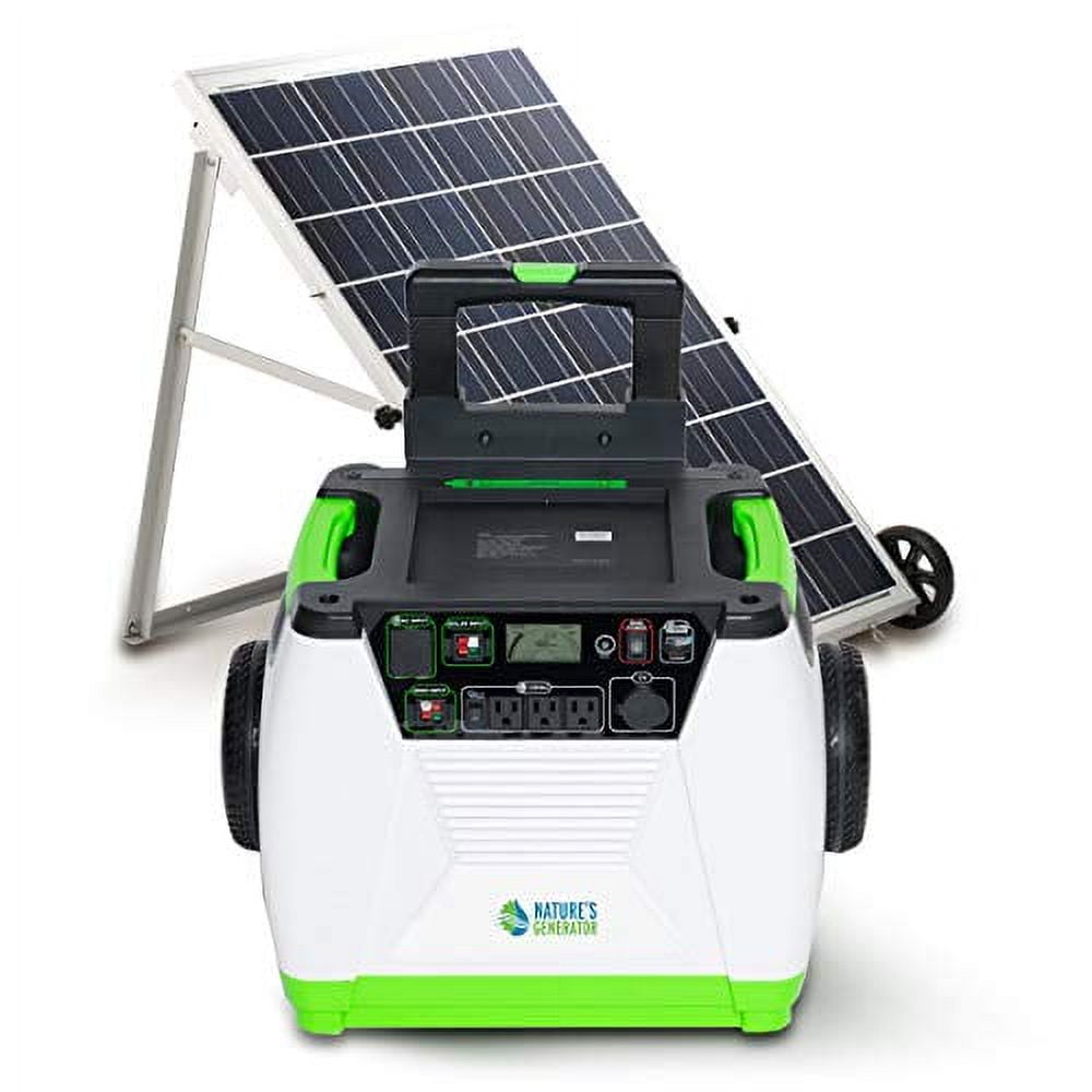 NATURE'S GENERATOR 1800-Watt/2880W Peak Push Button Start Solar Powered  Portable Generator with Cart HKNGGN - The Home Depot