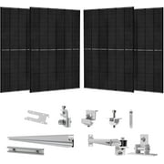 Nature's Generator 4 Packs 410W Solar Panel with Solar Panel Mount Rack(Metal Roof)