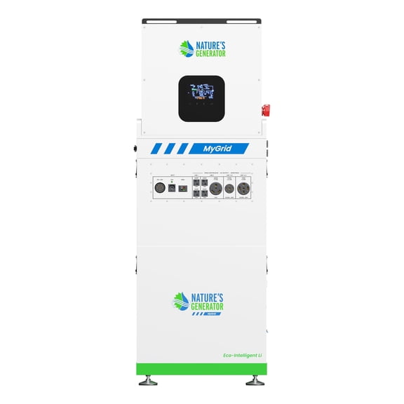 Nature’s Generator Lithium 10K Solar Generator for Home with Plug&Play Design