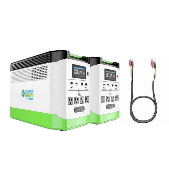 Nature's Generator 2Pcs 1440Wh Lithium 1800