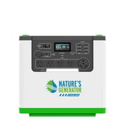 Nature's Generator Lithium 3600W, Fast Charge, Lifepo4 Power Station, Solar Generator for Home Use, Power Outage, Camping, RV, Emergencies