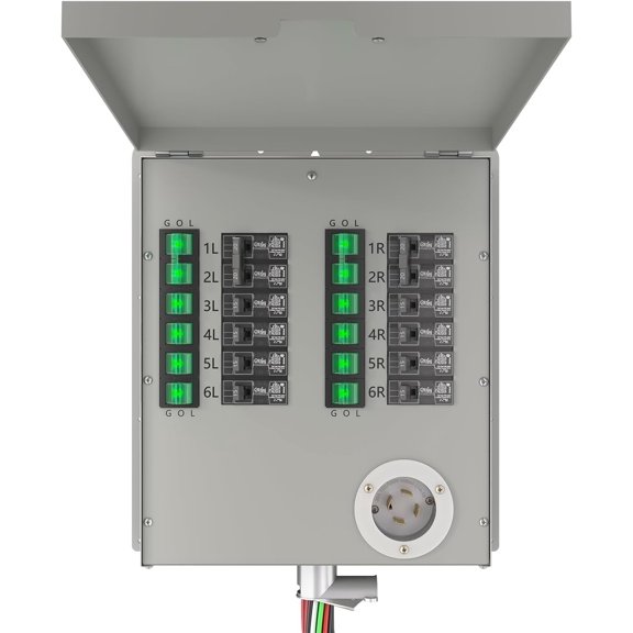 Nature's Generator Transfer Switch12-Circuits 120/240V 30A Non-automatic Power Transfer Kit