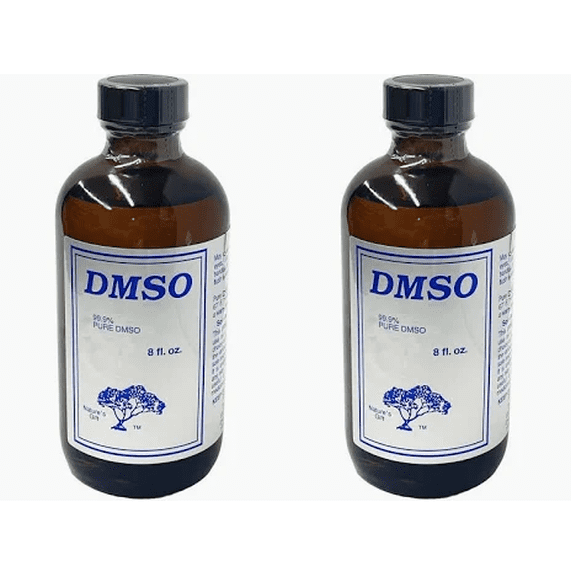 Nature's Gift DMSO Liquid 99.9- Pure (glass) - 8 fl oz (2 pack)
