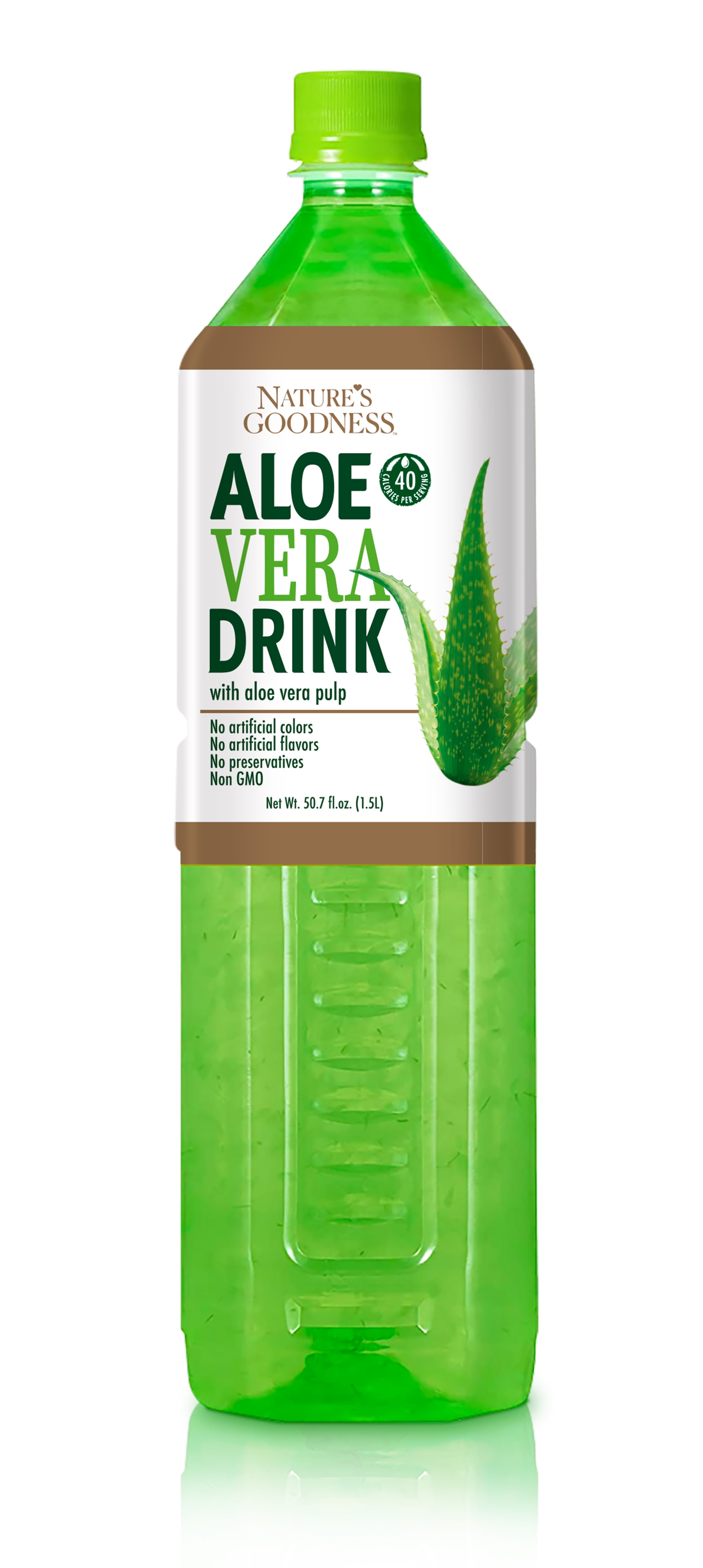 Nature's Goodness Aloe Vera Drink with Pulp Original Flavor 50.7 Fl