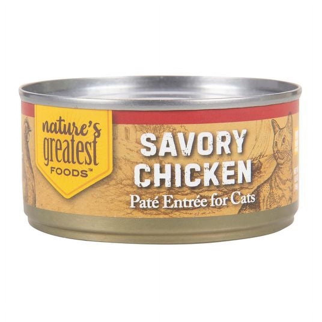 Nature's Greatest Foods Cat Food Patè, Canned, Savory Chicken5.5 oz