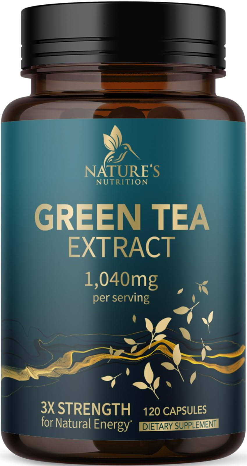 Nature's Green Tea Extract Pills 98 Standardized EGCG 1000mg 3X
