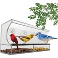 Nature’s Hangout Clear Suction Cup Window Bird Feeder for Wild Birds - image 1 of 9