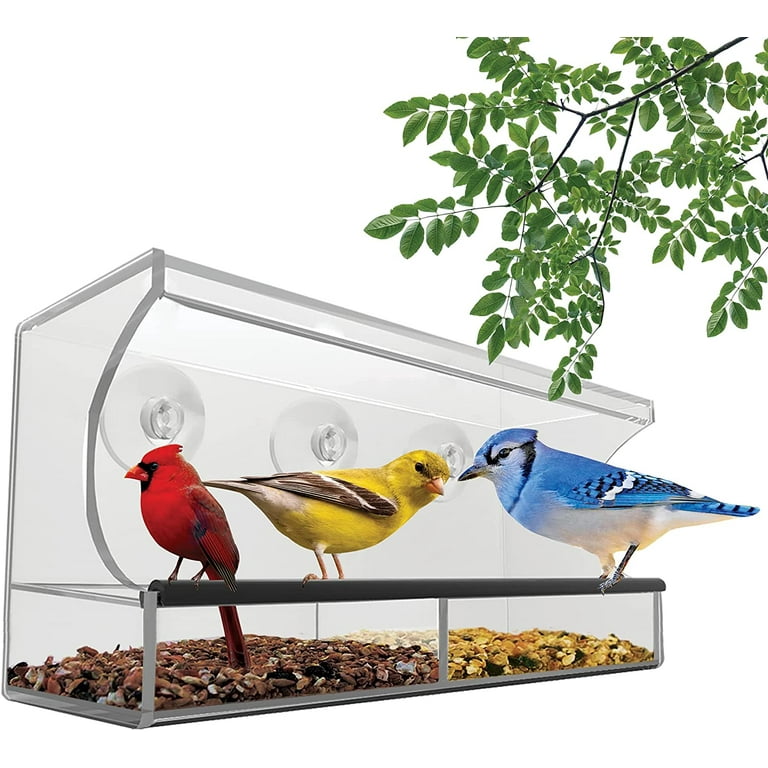 PETFUSION Tranquility Window Bird Feeder 