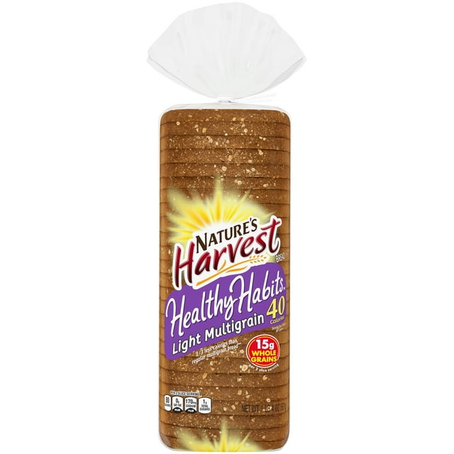 Nature's Harvest Healthy Habits Light Multigrain Bread, 20 oz