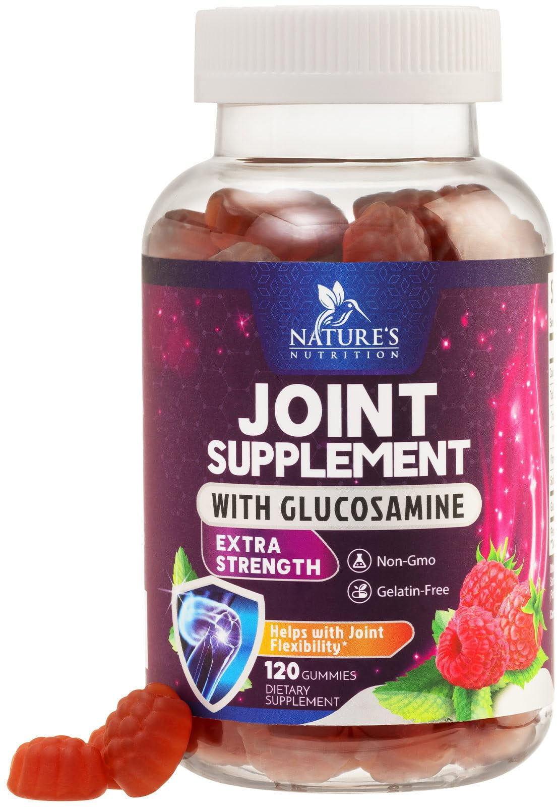 Nature's Joint Support Glucosamine Gummies Plus Vitamin E for