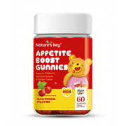 Natures Key Appetite Booster Gummies - for Kids to Eat More, Support Appetite Stimulant and Weight Gainer -Hawthorn Flavor 60Count, Pack of 1