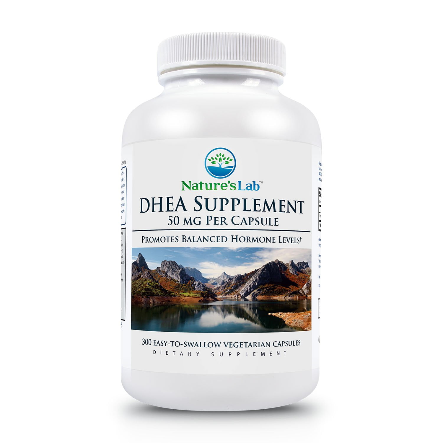 Nature's Lab DHEA 50mg Supplement 300 Capsules (10 Month Supply