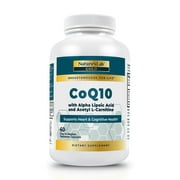 Nature's Lab Gold CoQ10 + Alpha Lipoic Acid + Acetyl L-Carnitine HCl - 60 Capsules (1 Month Supply) - Supports Heart and Cognitive Health*