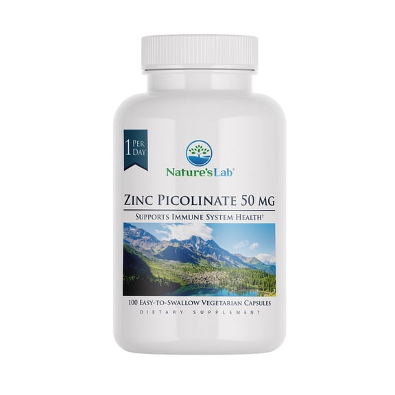 Nature's Lab Zinc Picolinate 50mg - 100 Capsules