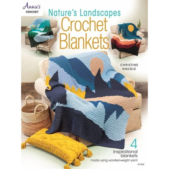 Nature's Landscapes Crochet Blankets, (Paperback)