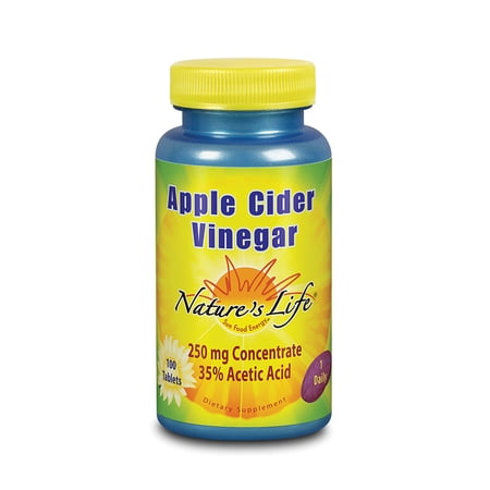 Nature's Life Apple Cider Vinegar Tablets, 250 Mg | 100 Count