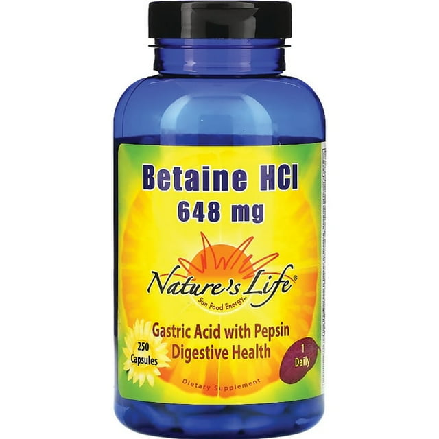 Capsule Di Betaina HCl - Per Una Migliore Digestione E Un Cuore Sano