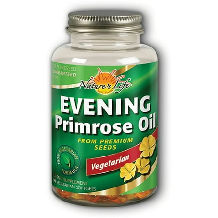 Nature's Life Evening Primrose Oil, Vegetarian | PMS & Menopause Hormone Balance Support | Skin Health | 90 CT
